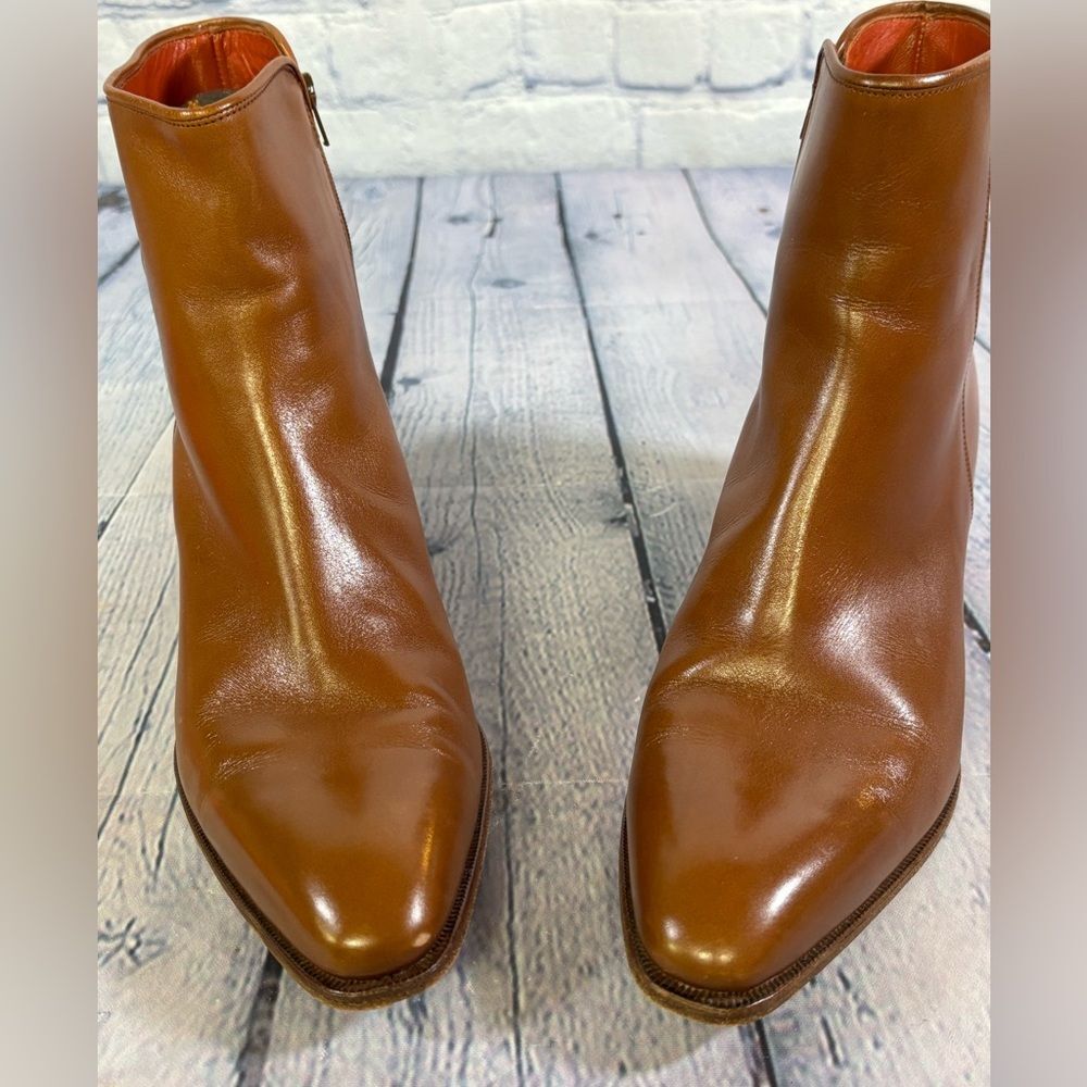 Carmina Shoemaker (EU5) Spain Chestnut Classic Sleek Heeled Lluch Boots 7.5